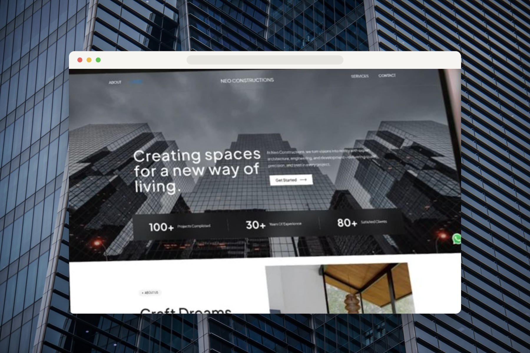 Avenzor the website in a browser window