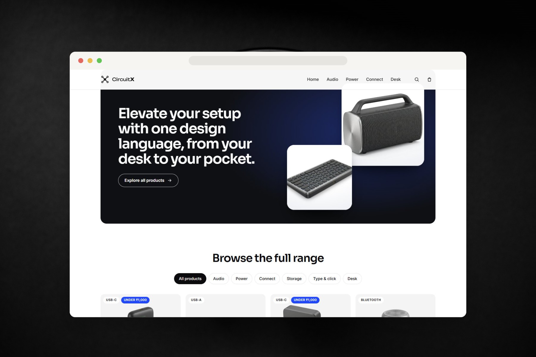 CircuitX in a browser window