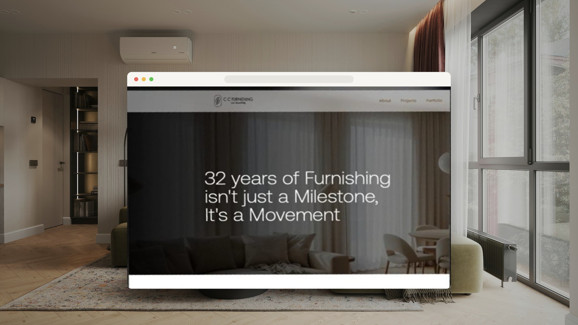 C C Furnishing on a real device
