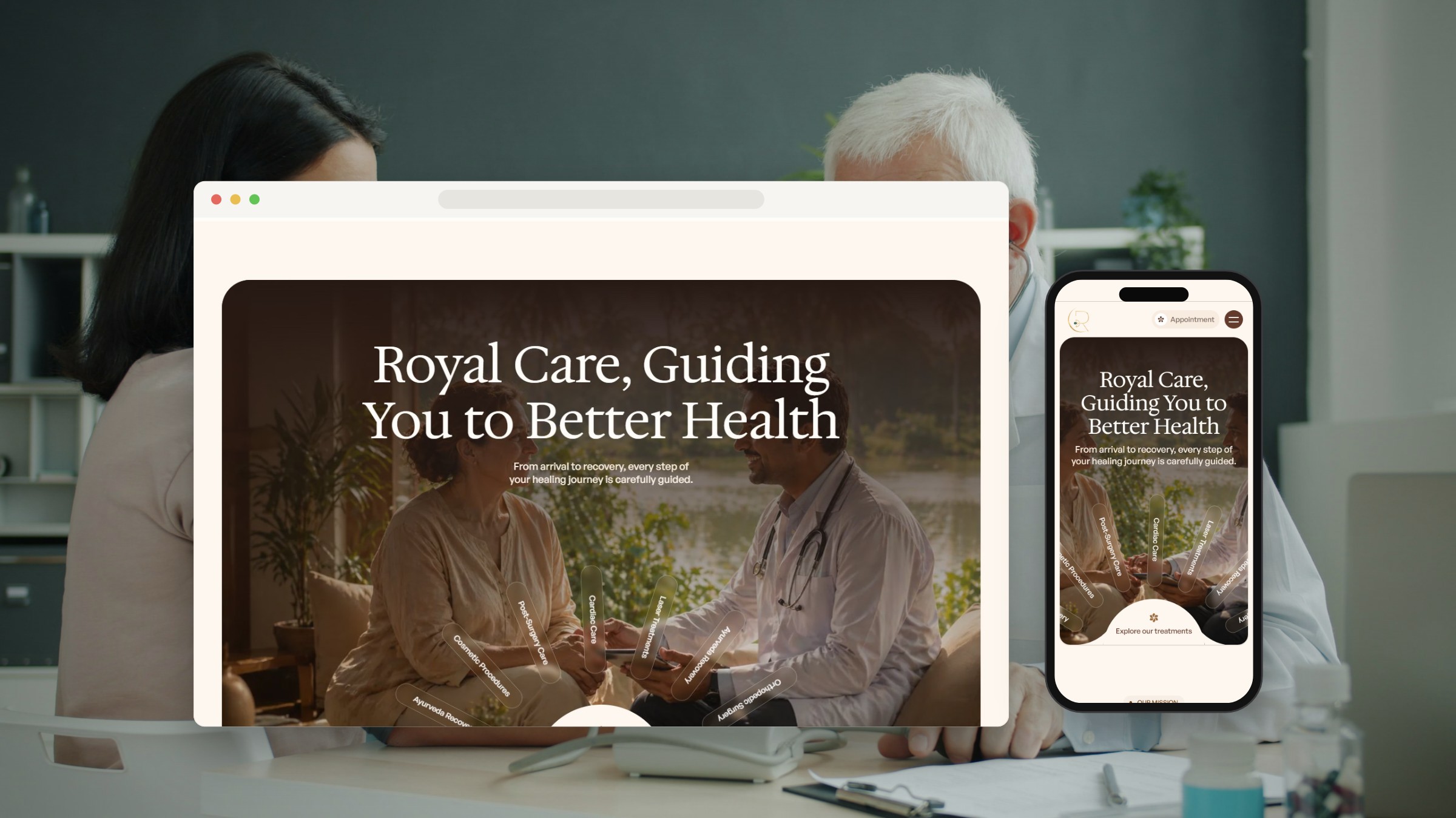 Royal Care on a real device