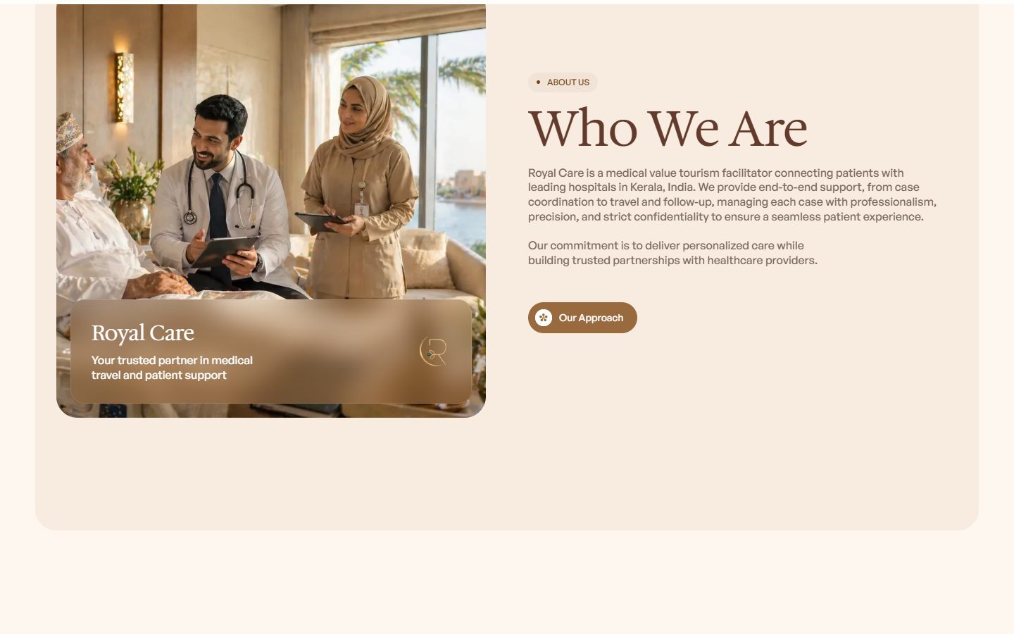 Royal Care Who We Are section