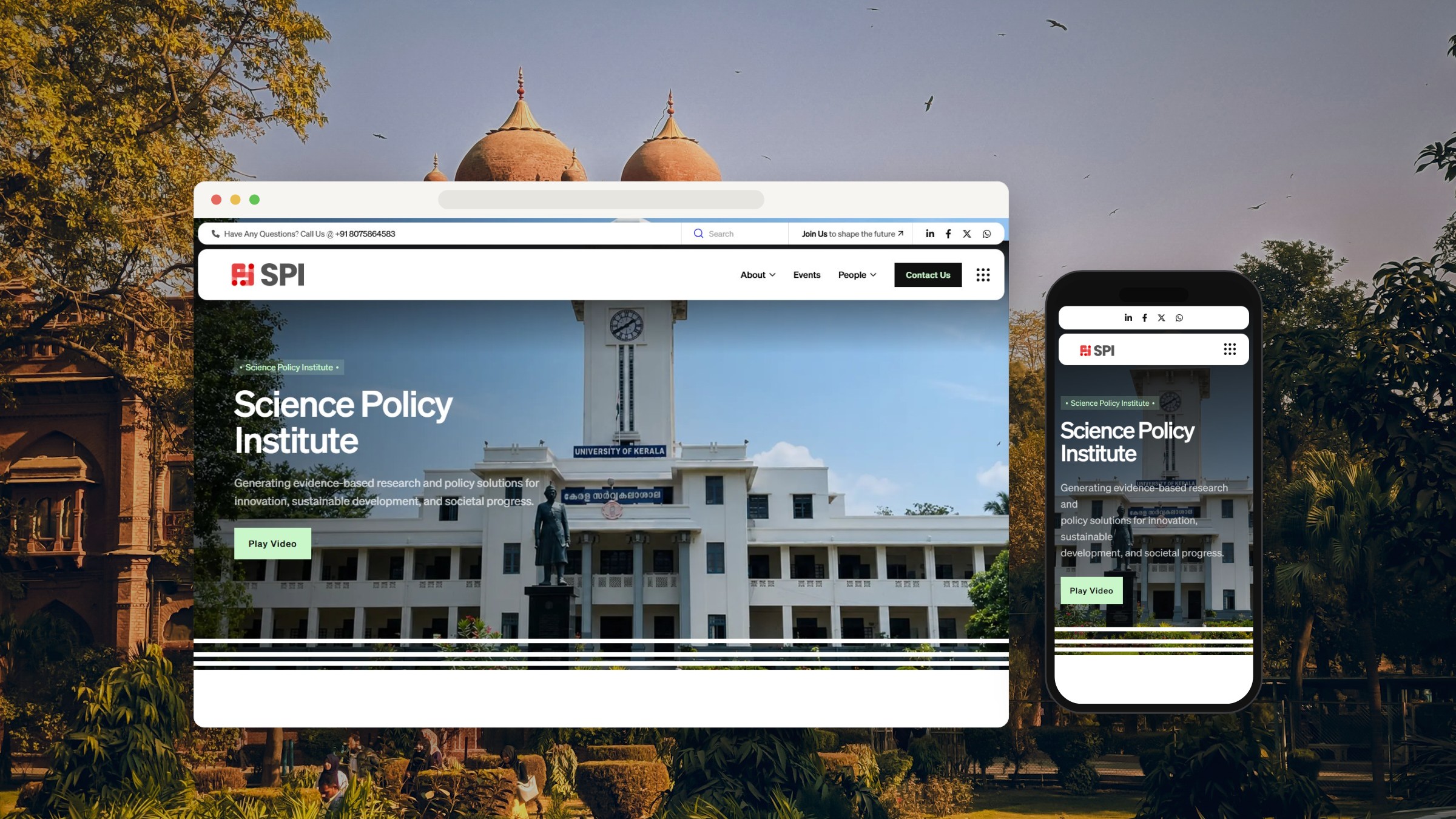 Science Policy Institute on a real device