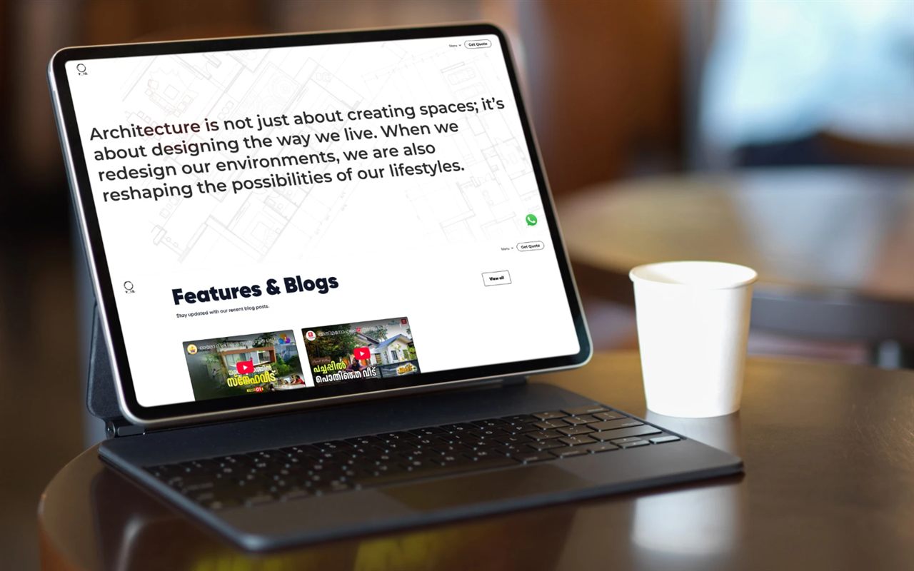 Void Ventures website on a tablet