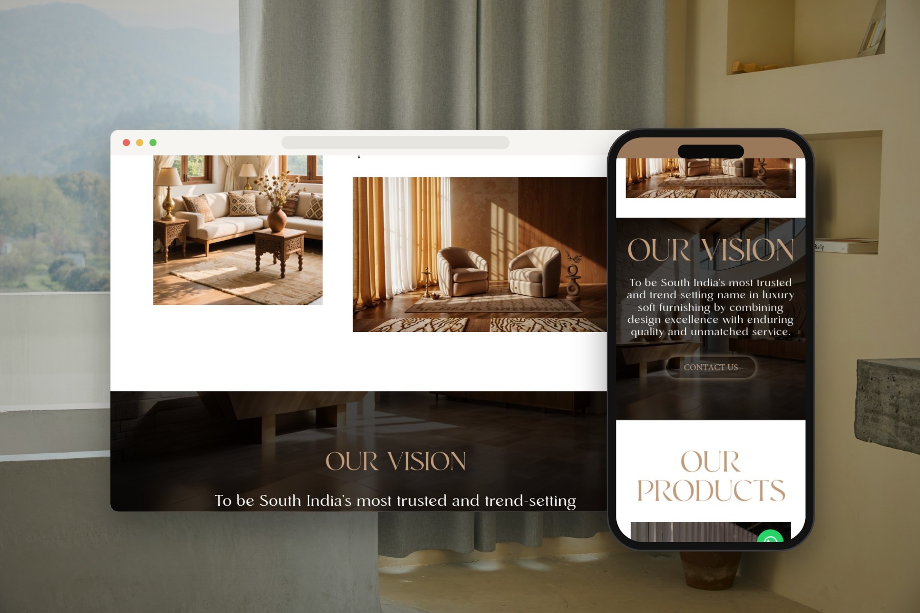 Weaves and Waves on desktop and phone