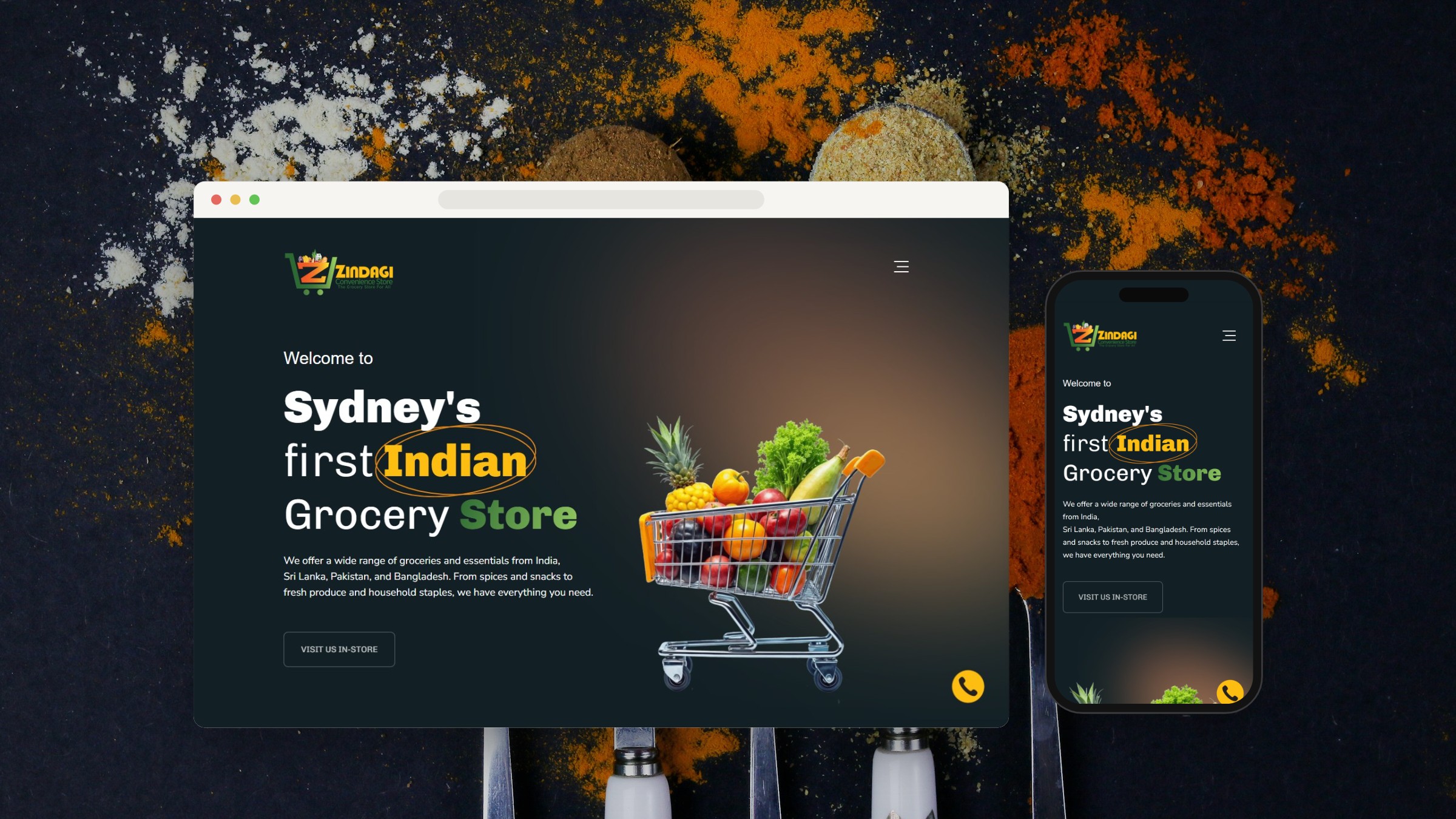 Zindagi Convenience on a real device